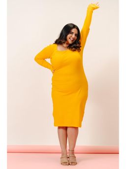FREAKINS - Mimosa Rib Bodycon Midi Dress