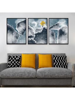 Dekorstation - Painting For Wall Decoration Modern Abstract Blue Art Print Poster Paintings