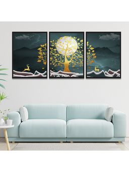 Dekorstation - Abstract Modern Art Wall Decor Framed Paintings For Living Room Bedroom DS30