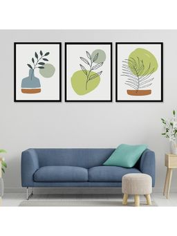 Dekorstation - Modern Art watercolour Flower & Plants Framed Art Prints Paintings With Plexi Glass DS54