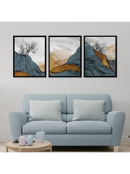 Dekorstation - Landscape Scenic Wall Frame Art Painting, Multicolor Nature Wall Paintings DS56
