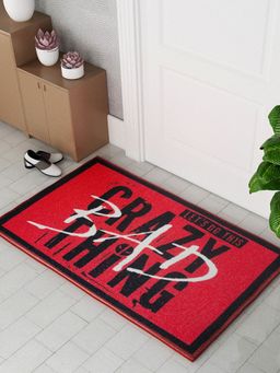 Athom Living - Marvels Printed Crazy Bad Things Red and Blak Colour Kids Premium Nylon Doormat