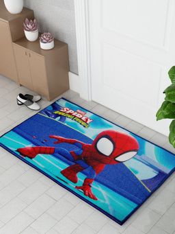 Athom Living - Marvels Little Spidey Multicolor Kids Premium Nylon Doormat With Latex Backing