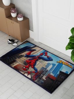 Athom Living - Marvels Spiderman Multicolor Kids Premium Nylon Doormat With Latex Backing