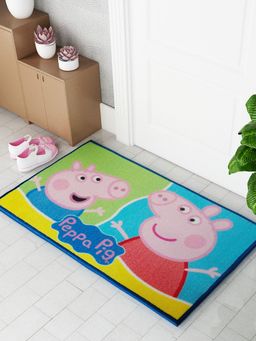 Athom Living - Peppa Pig Character Printed Themed Kids Multicolor Premium Nylon Doormat