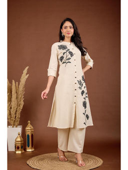 Autumnlane - Rajhans Mono Embroidery Cotton Co-Ord (Set of 2)