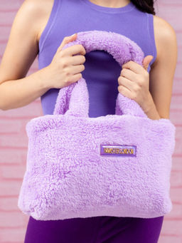 Hamster London - Fur Baby Hand Bag Purple (M)