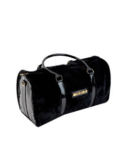 Hamster London - Fur Baby Duffle Bag with Detachable Strap Black (M)