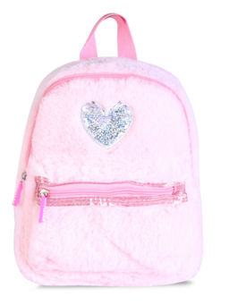 Hamster London - PC Pink Fur Heart Backpack (M)