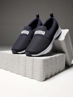 Puma - Flyer Flex Strap Mens Blue Running Shoes