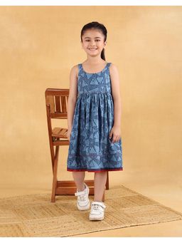 Fabindia - Indigo Cotton Printed Dress