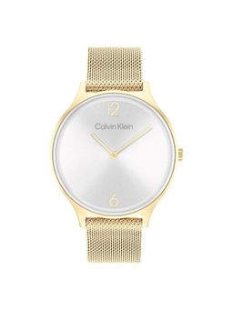 Calvin Klein - Timeless Mesh Quartz Silver Round Dial Womens Watch - 25200003