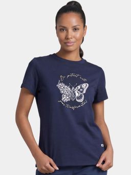 Enamor - Short Sleeve Crew Neck Cotton T-Shirt