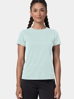 Enamor - Relaxed Fit Crew Neckline Green T-Shirt