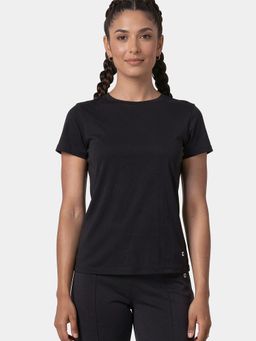 Enamor - Relaxed Fit Crew Neckline Black T-Shirt
