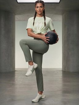 Enamor - Straight Fit Active Olive Trackpant