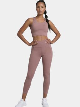 Enamor - Women High Rise 7/8 Workout Mauve Leggings
