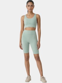 Enamor - Women High Rise Knee Length Skinny Shorts