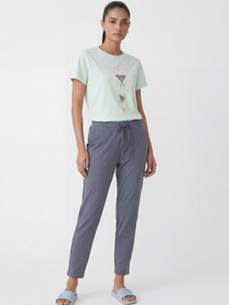 Enamor - Mid Rise 7/8 Length Travel Grey Trackpant