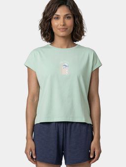 Enamor - Women Sleeveless Crew Neck Cotton T-Shirt