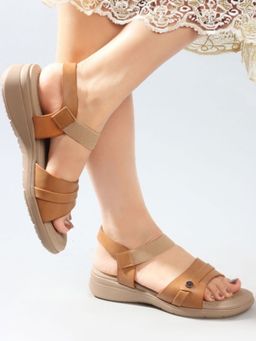 Carlton London - Casual Comfort Women's Tan Sandals