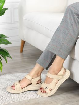Carlton London - Women Casual Beige Sandals