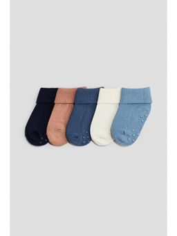 H&M - Unisex Blue 5-pack anti-slip socks