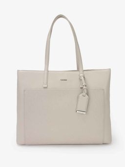 Calvin Klein - Women Beige Logo Pu Tote Bag