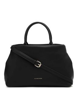 U.S. POLO ASSN. - Ally Black satchel Handbag with Dual Carry Option
