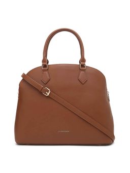 U.S. POLO ASSN. - Alara Tan satchel Handbag with Detachable Sling Strap