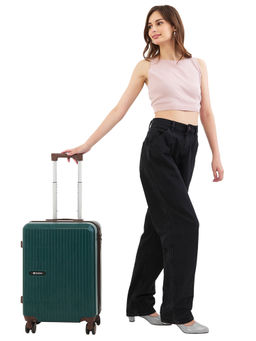 Baomi - Unisex Green Edge Range Hard Luggage Bag