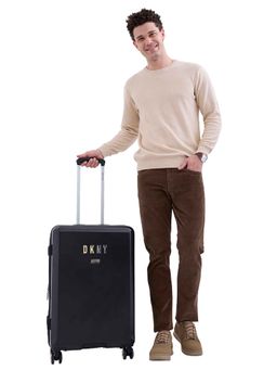 DKNY - Unisex Black Dkny Urban Safari Range Hard Luggage Bag