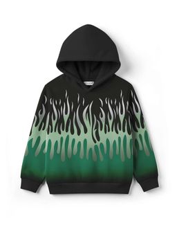 HELLCAT - Boys Black Printed Sweatshirt