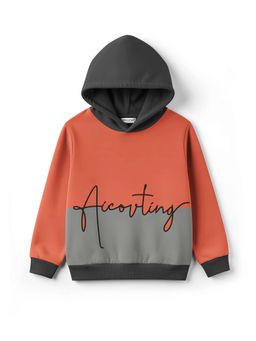 HELLCAT - Boys Orange Colorblock Sweatshirt