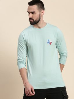 DILLINGER - Turquoise Blue Graphic Regular T-shirt