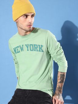 DILLINGER - Green Typographic Regular T-shirt