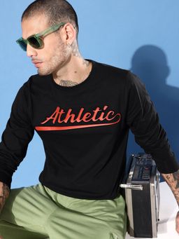 DILLINGER - Black Typographic Regular T-shirt