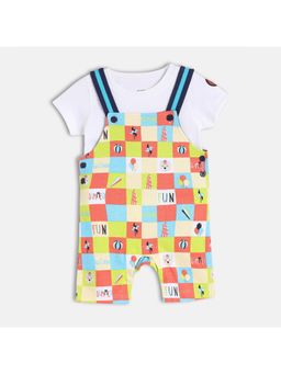 MINI KLUB - Baby Boys Knit T-Shirt with Dungaree (Set of 2)