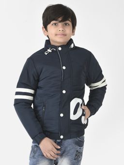 CRIMSOUNE CLUB - Boys Navy Padded Varsity Jacket