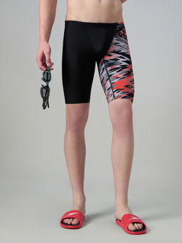 Speedo - Black Men Endurance10 Hyper Boom Print V-Cut Jammer