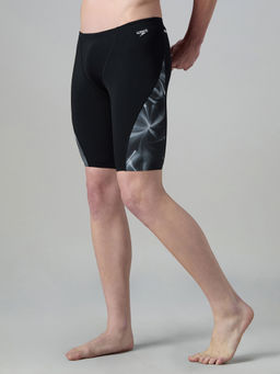Speedo - Black Men Endurance+ Digital Print V-Cut Jammer