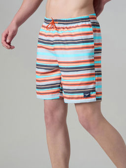 Speedo - Grey Men 4 Way Comfort Stretch Essential Printed Water Shorts