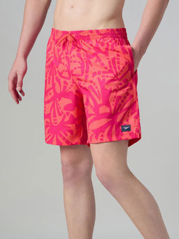 Speedo - Pink Men 4 Way Comfort Stretch Essential Printed Water Shorts