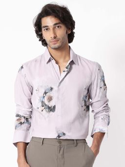 Rare Rabbit - Began Primary Pink Floral Print Shirt