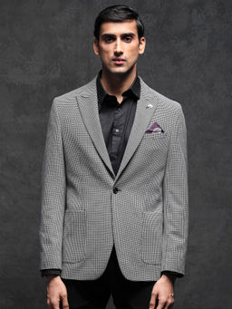 Rare Rabbit - Bellion Primary Black Checks Blazer