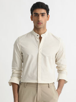 Rare Rabbit - Cadmi Light Yellow Solid Shirt