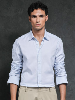 Rare Rabbit - Ridge Light Blue Solid Shirt