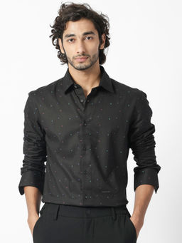 Rare Rabbit - Saturns Primary Black Print Shirt