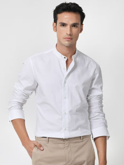 Rare Rabbit - Stellar Primary White Solid Shirt