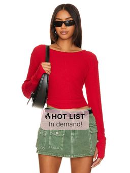 Bobi by Revolve - Cropped Long Sleeve Top